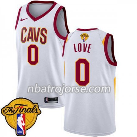 Män Cleveland Cavaliers Tröja Kevin Love 0 2018 NBA Finals Nike Vit Swingman